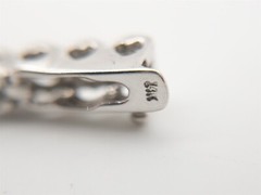 Designer $16,000 7ct IDEAL CUT VS G Diamond 14k White Gold Tennis Bracelet 18g