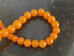 Vintage Natural Amber 36 Beads Necklace 37 Grams