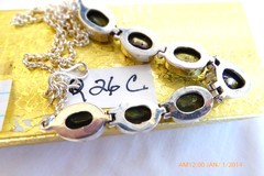 EXQUISITE STERLING SILVER IMPERIAL TOPAZ NECKLACE