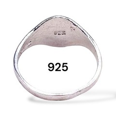 Initial Letter S Signet 925 Sterling Silver Baby Child Pinky Ring SZ 3.25