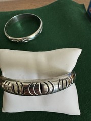 3-Vtg Taxco Silver 925 Stackable Bangle Bracelets Tr-102, TM-80, TM-80, 66 Gr