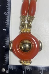 Vintage Signed Christian Dior Heavy Chain Pendant Necklace Germany 1974
