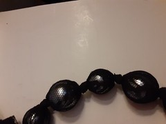 Estate Lace Faux Pearls Lanvin? Style Sash Necklace