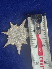 Vintage Jomaz Pavé Rhinestone Supernova Starburst Brooch Pin