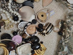 Jewelry Lot C. Some new, Some pre-owned & wearable, mostly craft, repair.
