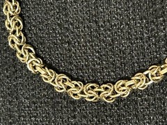 Vintage Gold Over Sterling Silver Italy 925 Multi Intertwined Chains Bracelet 7”