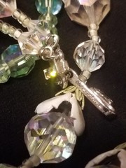 Vendome Jewelry Set, 2 Necklaces, Australian Crystal, Earrings, Bracelet, Green