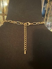 Vintage Faux Fire Opal Necklace Choker Bid Beautiful Sparkle Adjustable