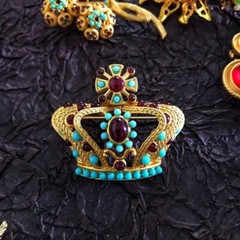 Fashion Vintage Gem Brooch for Woman Men Fashion Party Suit Dress Enamel Brooch