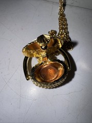 Nantucket Basket 12 Inch Gold Plated Necklace BostonHarbor Lighthouse W/penny!