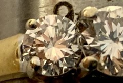 18k Yellow & White Gold Diamond Ring, Natural Earth Diamonds, Vintage, Estate