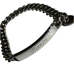 Speidel id Bracelet Vintage Karin and Brad On Back 7” Stainless