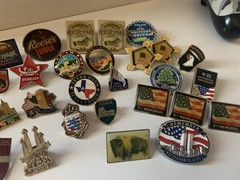 Vintage Pins Collection From Around The World
