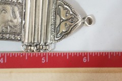 Vintage Silver Plated Brass Elephant Panel Bracelet 6″ Boho Ethnic Tribal