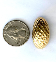 14K TEXTURED GOLD Omega Back Earrings | 9 grams