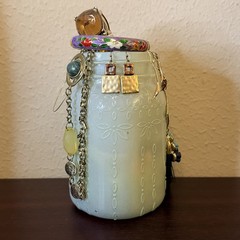 Mystery Jewelry Jar – Vtg-Modern All Gold Tone 25+ Pcs Nice Variety
