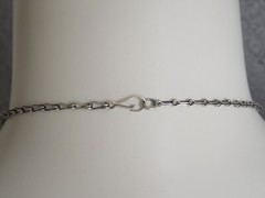 Tested Silver Necklace Without Stamp With 3 Pillars Celtic Elements? 8.7 G/39 Cm