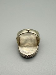 Ancient Greek Mythology Hermes Mercury Intaglio Carnelian Sterling Silver Ring