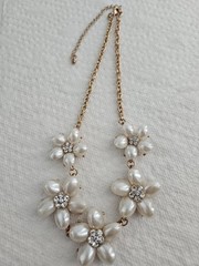 Estate Necklace Lot Rhinestone And Beaded Carol Lee Original Box EUC