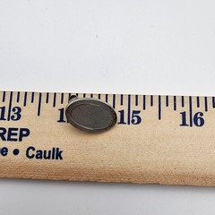 Vintage Stuckey Speer 925 Sterling Silver Oval Tie Clip Blank Mid Century Bar