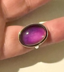 Vintage 1970’s Fancy Mood Ring 311 Large Plain Adjustable