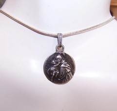 RELIGIOUS Mexican 985 Silver Medal Pendant or Charm – Saint Anthony of Padua