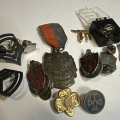 Military Lot Of 14 Misc. Themed Pins USA