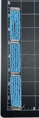 Ross-Simons Blue Bead w/Marquise 6-Strand 925 Silver Necklace 17 & Bracelet 7.25