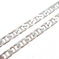 925 Sterling Silver Vintage Italy Anchor Mariner Chain Necklace 18″