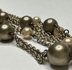 Vintage Elegant Pearl Chain Necklace 1980’s 1990’s