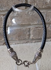 1996 Bruce Cabot Style Alligator Head Choker Necklace