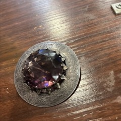 Scottish Thistle Brooch Sterling WJ&S 2 1/2 Inches