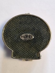 Vtg Monet Shell Trinket Box 2 “x 2″x1” from Discontinued “Sea Shell Collection”