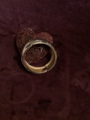 VINTAGE LAVIN PARIS GOLD ART DECCO BANGLE BRACELET. STUNNINGLY CHIC.