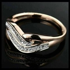 3.1Ct Art Deco Style Lab-Created Diamond Anniversary 14K Yellow Gold Finish Ring