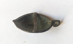 Antique Greek Traditional Costume Brass Belt Buckle Pendant Ornament 1800s Folk