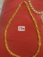 Mostly Vintage Lot 5 Gold Tone Choker Chain Necklaces 16-17 inches