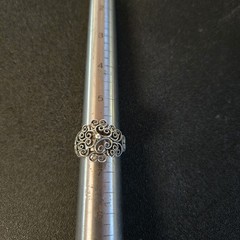 Vintage Beau Sterling .925 Silver Filigree Scrollwork Adjustable Ring