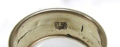 Women’s Misc. Lot of 2 Sterling Silver Band Rings; 1 Spinner ~ 7.3g ~ 3-F343