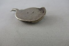 Pendant Vintage Native SouthWest Turquoise n Sterling Silver Old Pawn Small-Sz.