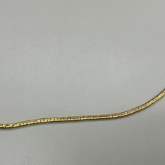 Vintage Les Bernard Necklace Gold Tone Box Chain Minimalist Layering 26″ Signed