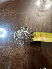 Coro Rhinestone Floral Flower twist clip on Earrings Vintage Flower 50-60’s