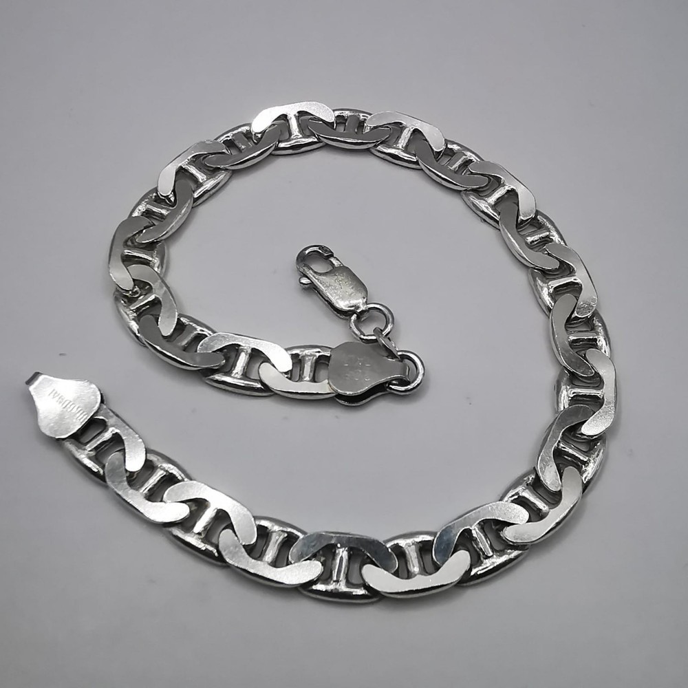 Vintage 925 Sterling Silver Handmade Bracelet Women’s Chain 22cm 15.73g Gift