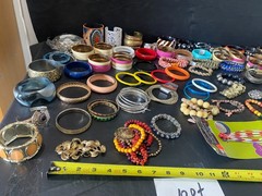 huge lot 100+ bracelets jewelry estate mixed brand bracelet collection