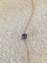 Vintage Millefiori Necklace Marked Gold Filled 12K 1/20 Estate Piece