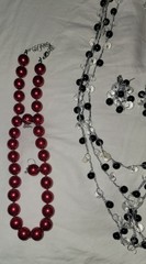 Vtg Lot 10 Costume Fashion Jewelry Quartz Faux Pearl Earrings Necklaces Estate