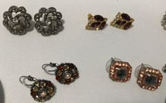Pretty Vintage Rhinestone Bling Assorted Jewelry Lot 22 Pieces