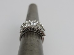 Ross Simons Sterling Silver Ring CZ Cocktail Statement Vintage Size 7