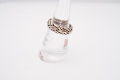 Vintage Mexico Sterling Silver 925 Ring Size 6.25 Braided