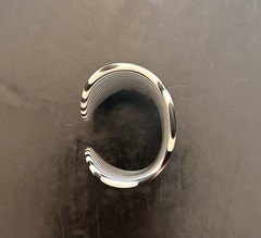 vintage black & White Striped bracelet